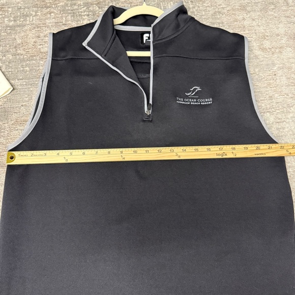 FootJoy Black Quarter-Zip Sweater Vest The Ocean Course Hammock Beach Resort - Picture 7 of 8